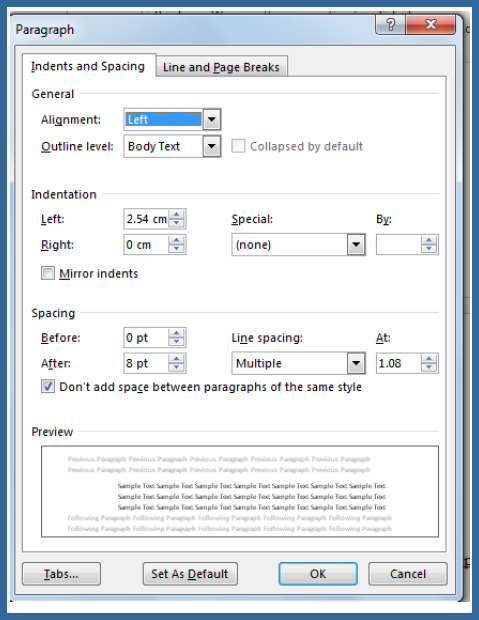 Cara Mudah Mengatur Line Spacing And Paragraph MS.Office Word 2013