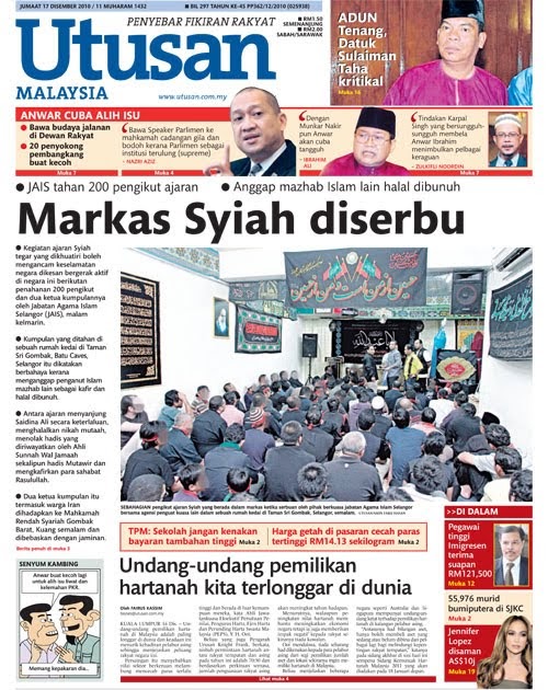 AHLI FIKIR: 10 Muharram Syiah Di Malaysia Diserbu