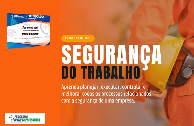 Curso Todo Online Auxiliar de Segurança do Trabalho