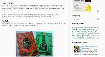 Kuis berhadiah buku