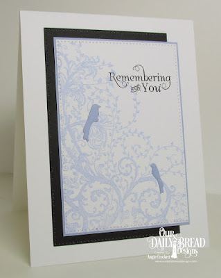 ODBD Belles Vigne, ODBD Loving Memories, ODBD Custom Birdcages and Banners Dies, ODBD Custom Pierced Rectangles Dies, Card Designer Angie Crockett