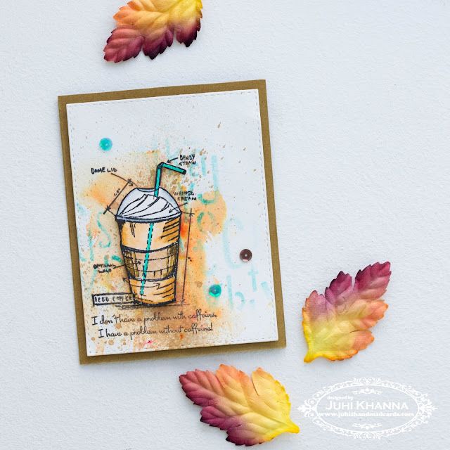 #fall2016clh stamper's anonymous Simon Says Stamp Stampember coffee themed card