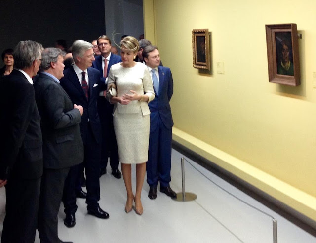 King Philippe of Belgium and Queen Mathilde of Belgium the opening ceremony of Mons 2015