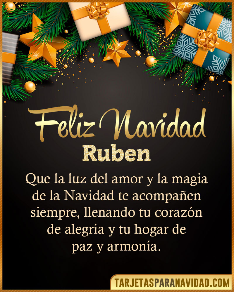 Imágenes con frases de Navidad para Ruben