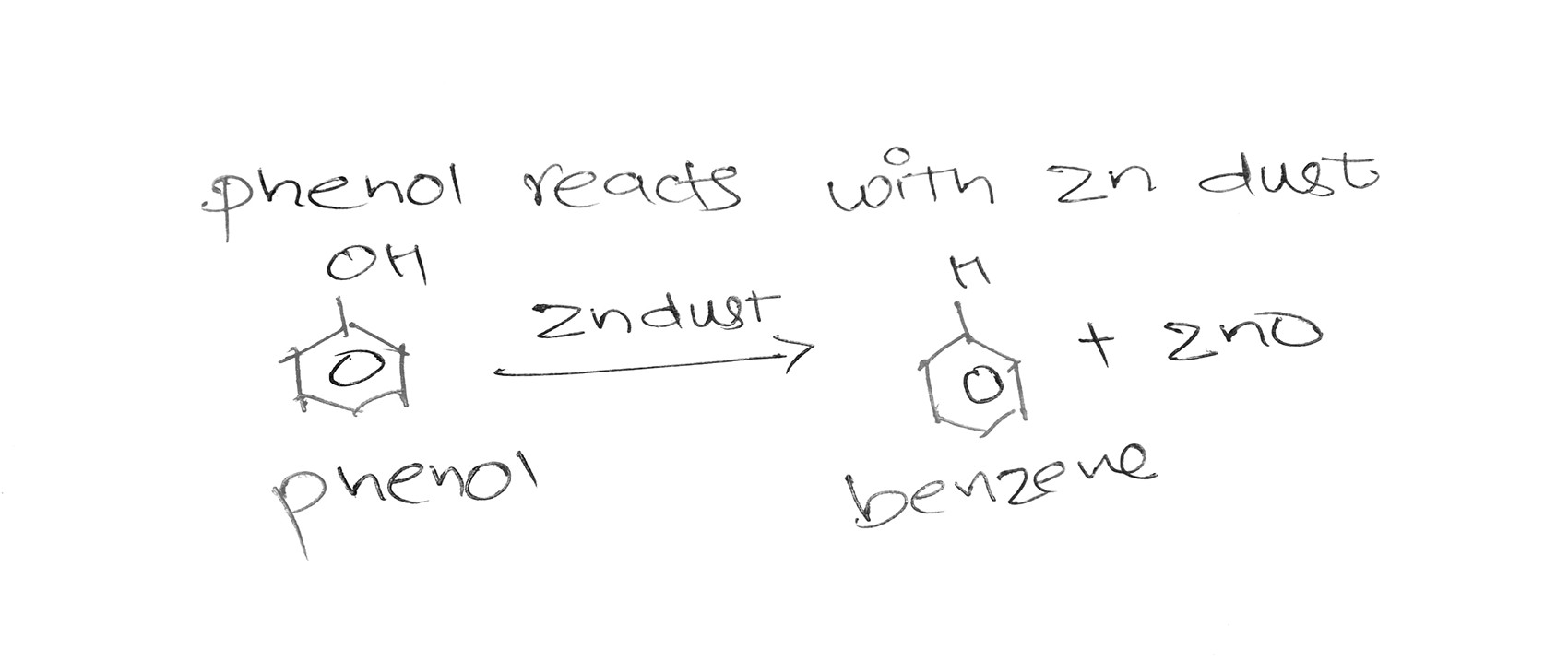 Phenol Reacts With Zinc, Class 12 Chemistry