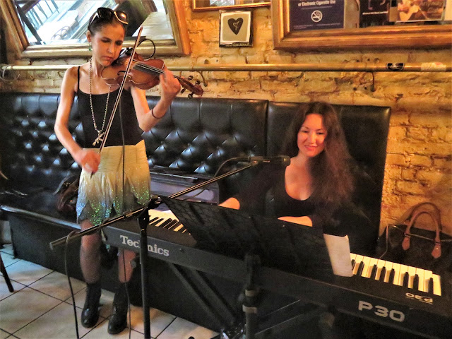 Fariza Anuarbek (right) at the Anyway Cafe on May 22