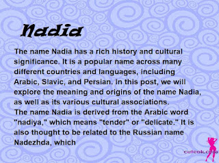 meaning of the name "Nadia"