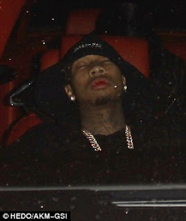 Tyga spotted passed out after night of partying with Chris Brown but no Kylie 