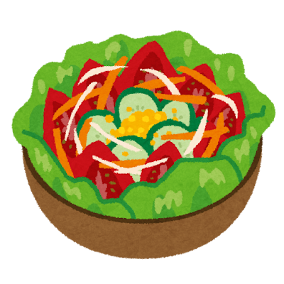 野菜サラダのイラスト