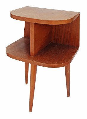 Petite table tripode d'appoint, bout de canapé, sellette, années 60-70