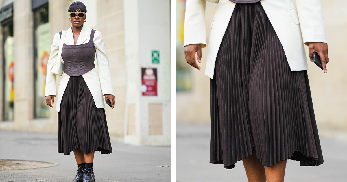 Nail the trend: the flattering way to wear a midi length skirt or