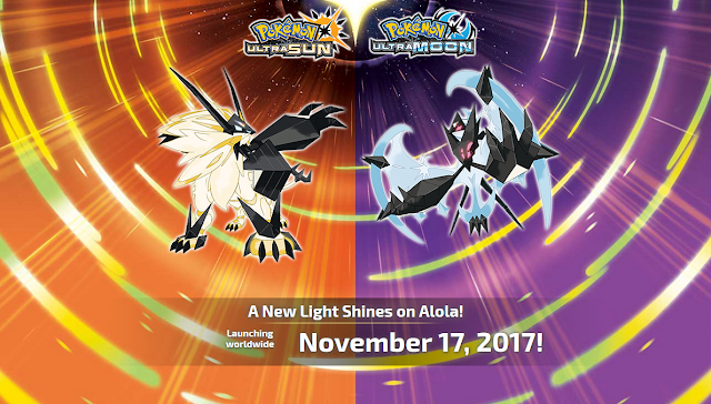 Pokémon Ultra Sun Ultra Moon Solgaleo Lunala Necrozma fused Prism Armor November 17 2017