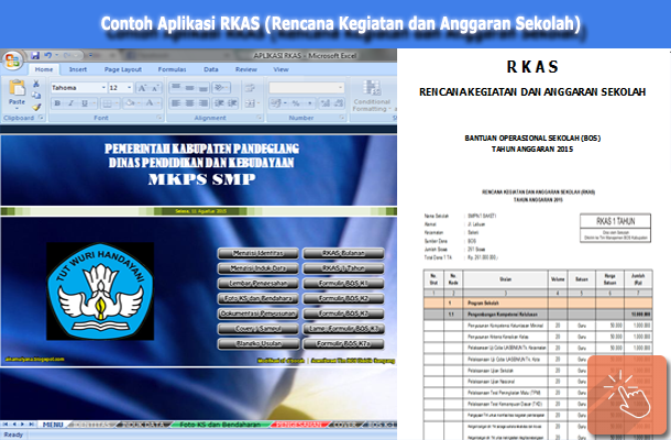 Download Contoh Aplikasi RKAS (Rencana Kegiatan dan Anggaran Sekolah) dengan Microsoft Excel New 2016/2017