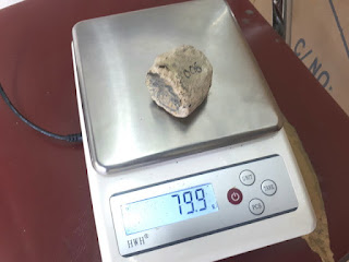 Bahan Batu Bacan Coklat RBC006 Berat 80gr Natural Rough Bacan
