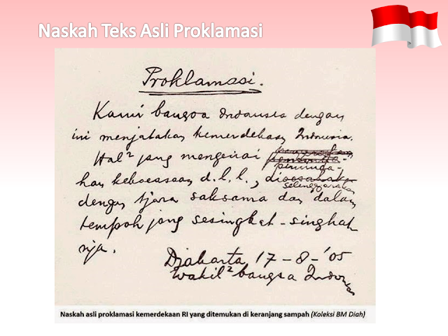 Naskah Asli Proklamasi