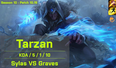 Tarzan Sylas JG vs Graves - KR 10.15