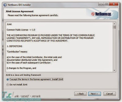 lisensi dan install junit