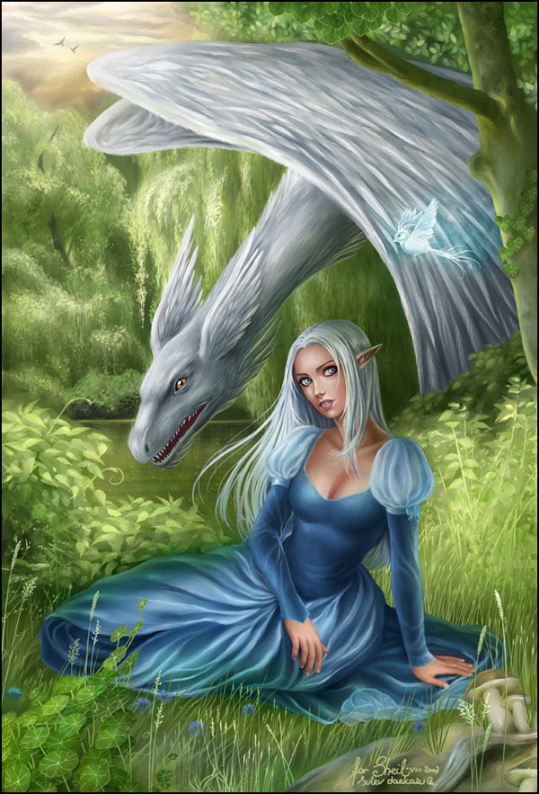 Aliele and the Furry Dragon artwork
