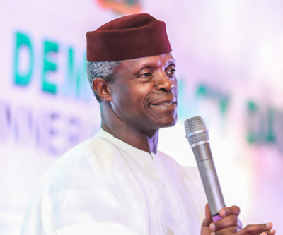 Vice president Osinbajo mocks Senator Adeleke and Dino Melaye