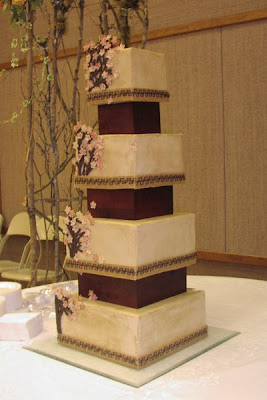 chocolate wedding cake