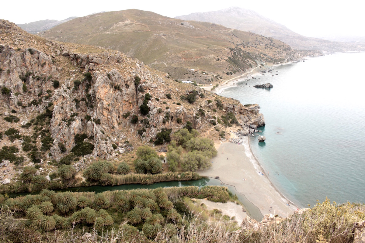 Palmenstrand Bucht Preveli Rethymno Kreta Reisebericht Travel Diary