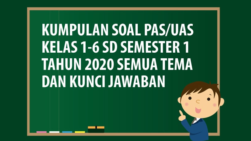 Kumpulan Soal UAS/PAS SD Kelas 1 2 3 4 5 6 Semester 1 K13