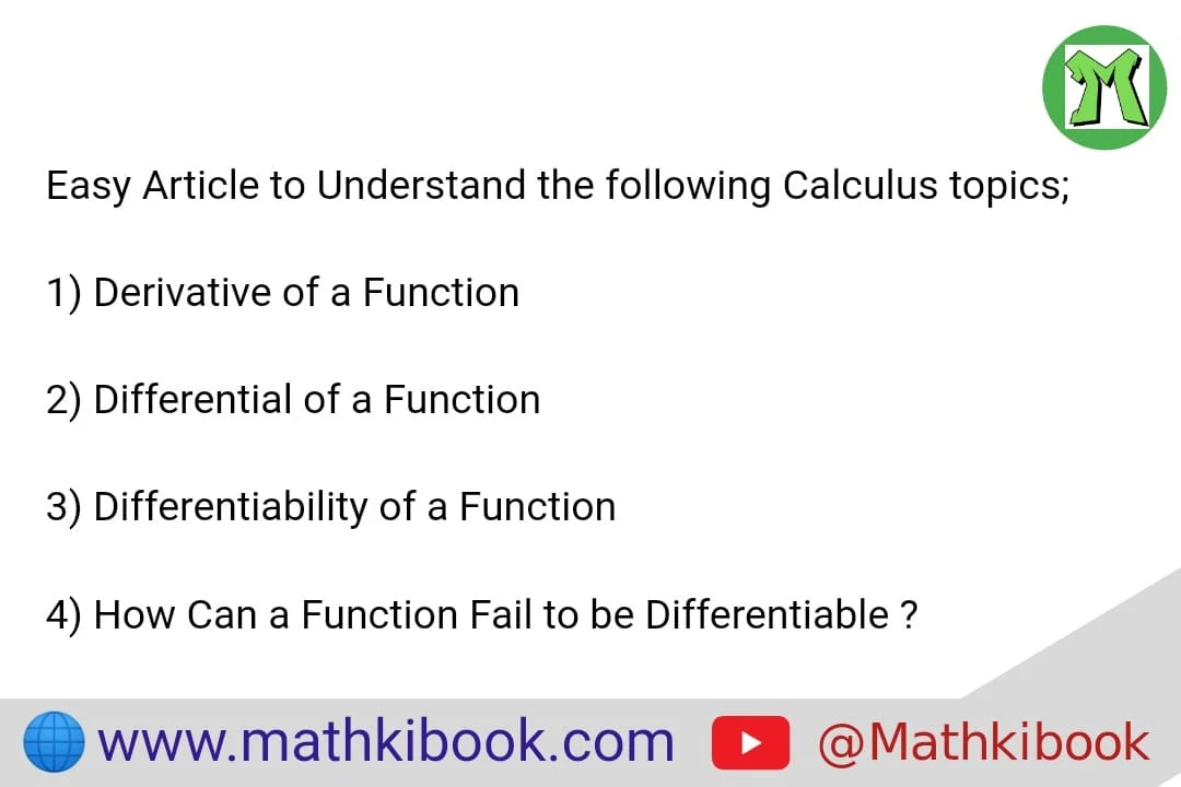 Derivative of a function