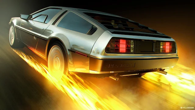 Papel de parede DeLorean Carro de De Volta para o Futuro para PC, Notebook, iPhone, Android e Tablet.