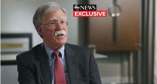 Bolton warns American dissidents from reelection that he thinks Trump is a 1-term president