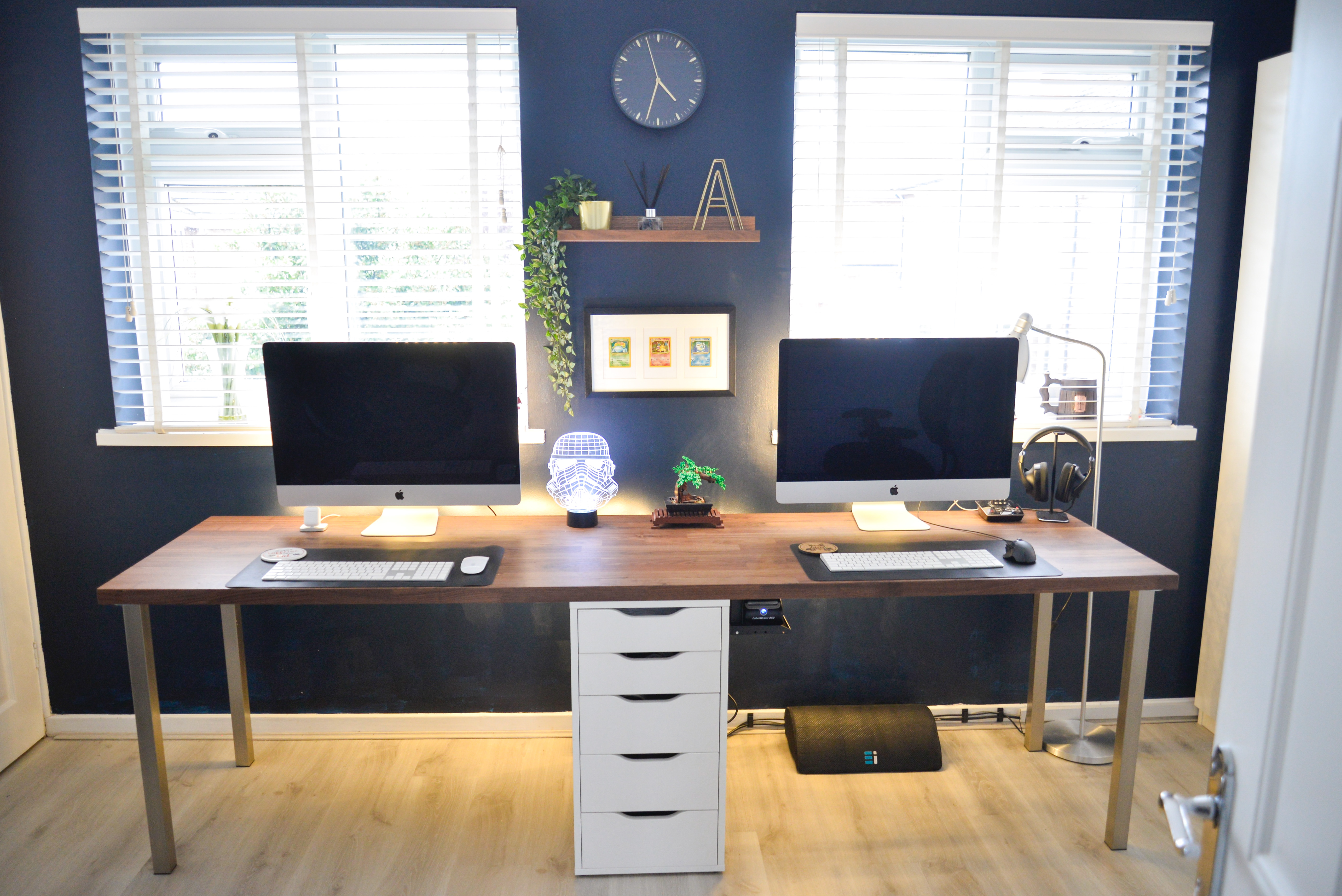 Cosy IKEA KARLBY Desk Setup