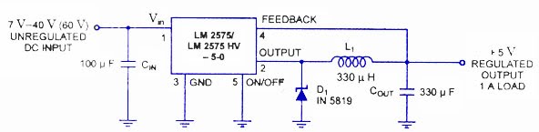 LM2575 Regulator Switching Circuit