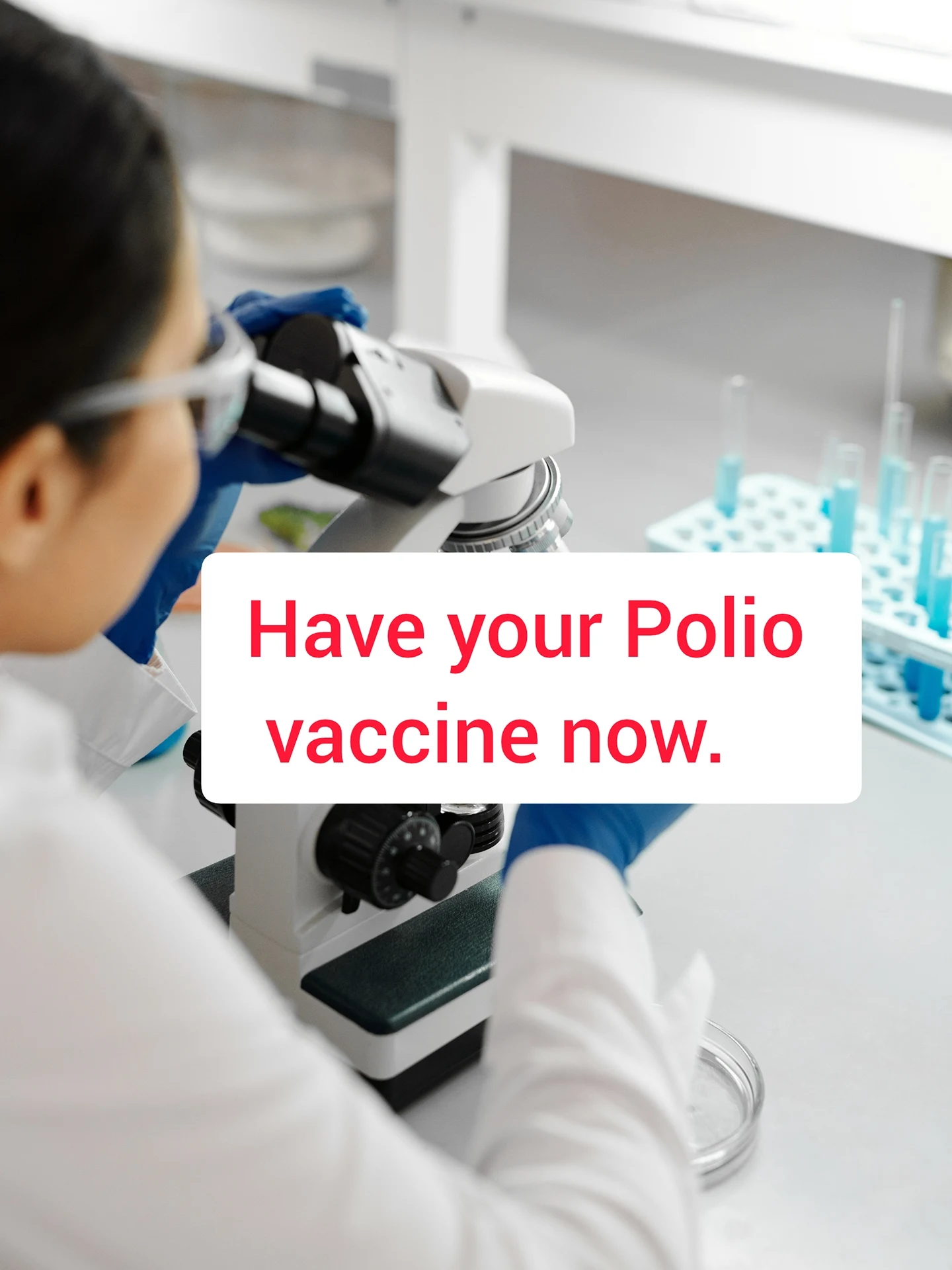 Have your polio vaccine now - information for parents