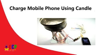 How to charge mobile phone using candle
