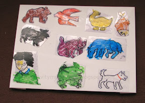 Brown Bear Brown Bear what do you see by tracing the pictures with clear plastic sheet