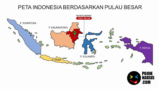 Peta Ibu Kota Nusantara (IKN) Editable Powerpoint