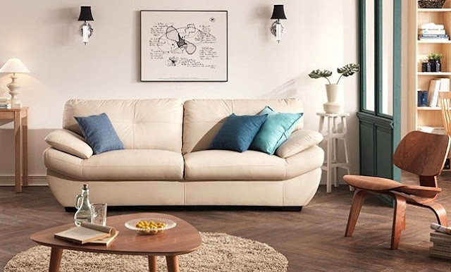 Hình ảnh cho mẫu sofa phòng khách nhỏ giá rẻ với thiết kế dạng văng mini giúp tiết kiệm tối đa diện tích căn phòng