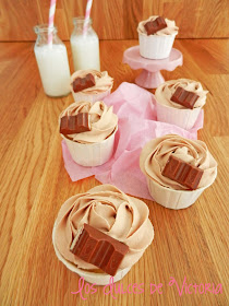 kinder chocolate cupcakes