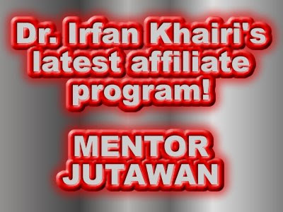 Irfan Khairi, Mentor Jutawan, Affiliate Marketing, Malaysia