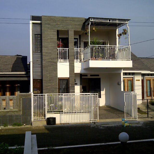 Foto gambar rumah minimalis modern 2 lantai Terbaru 