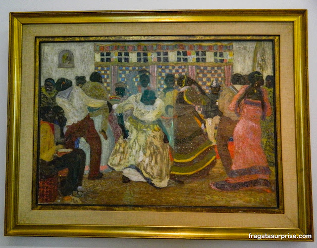 "Candombe", do uruguaio Pedro Figari (1921), no Museu de Arte Latino-Americana de Buenos Aires - Malba