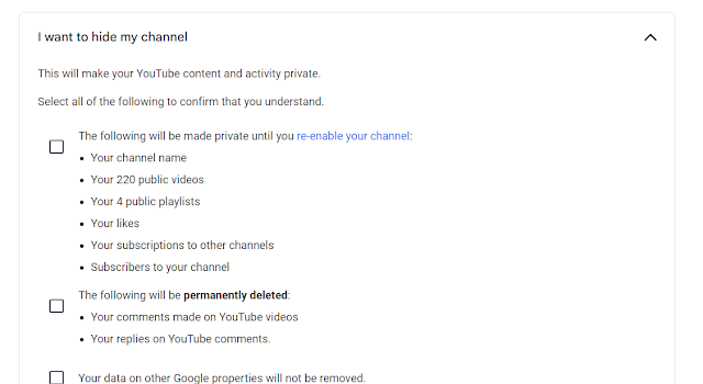 CARA TUTUP AKAUN YOU TUBE