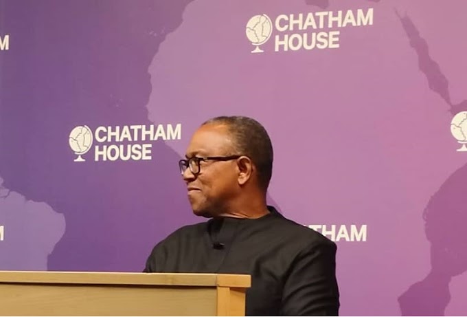 CHATHAM HOUSE: PETER OBI DECLARES WAR ON POWER, REVEALS FIRST SET OF PEOPLE HE WILL DEAL WITH 