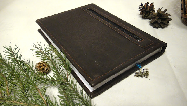 Именной ежедневник с карманом на обороте - подарок мужу, датированный ежедневник кожа