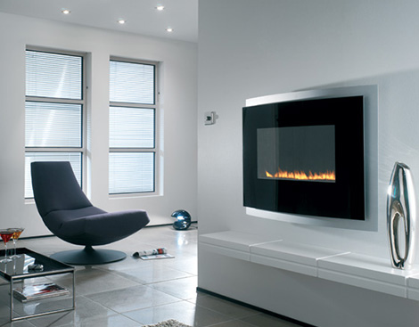 Modern Living Room Fireplace