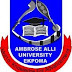 Ambrose Alli University Release 2017/2018 Merit Admission List.