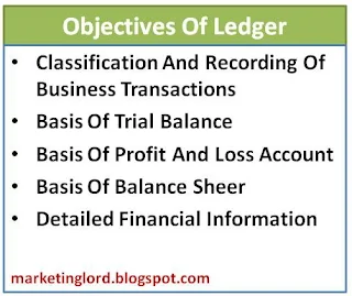 objectives of ledger