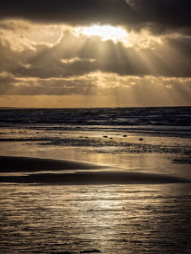 Photo of another view of sun breaking through the clouds over the Solway Firth