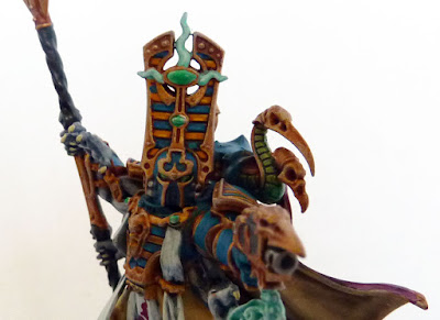 Thousand Sons Exalted Sorcerer on Disc for Warhammer 40,000