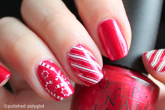 Nail art │ Candy cane nails