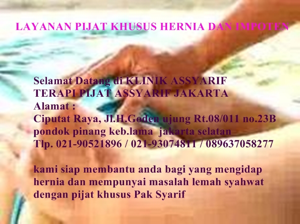 Klinik Assyarif: Pengobatan Alternatif khusus Hernia